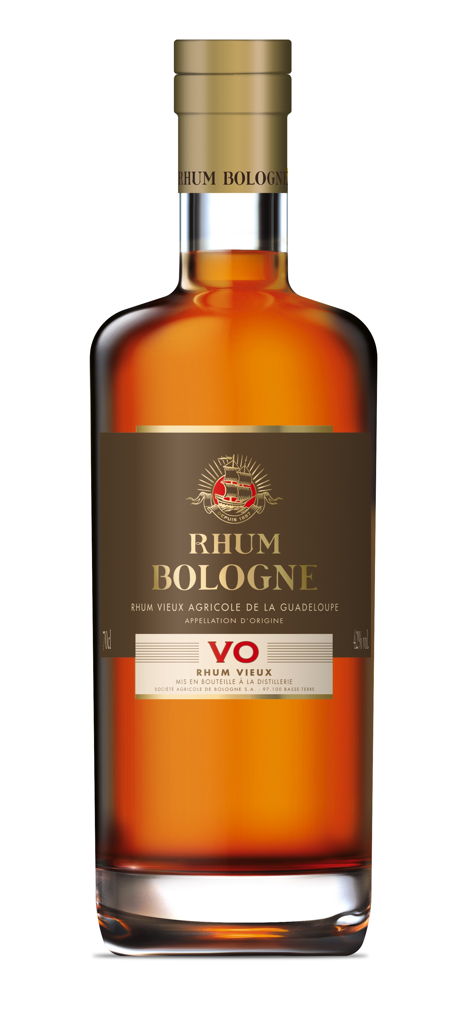 Spiritueux Rhum Ambré Vieux VO Rhum Bologne